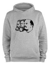 Lade das Bild in den Galerie-Viewer, Styletex23 Kapuzenpullover Marx Engels Lenin, XXL grau