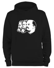 Lade das Bild in den Galerie-Viewer, Styletex23 Kapuzenpullover Marx Engels Lenin, schwarz XXL