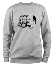 Lade das Bild in den Galerie-Viewer, Styletex23 Sweatshirt Marx Engels Lenin, XXL grau