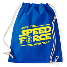 Lade das Bild in den Galerie-Viewer, May the Speed Force Be With You Fun Fan Turnbeutel, Aufdruck, royalblue