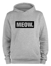 Lade das Bild in den Galerie-Viewer, Styletex23 Kapuzenpullover Meow Fun, XXL grau