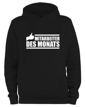 Lade das Bild in den Galerie-Viewer, Styletex23 Kapuzenpullover Mitarbeiter des Monats, schwarz XXL