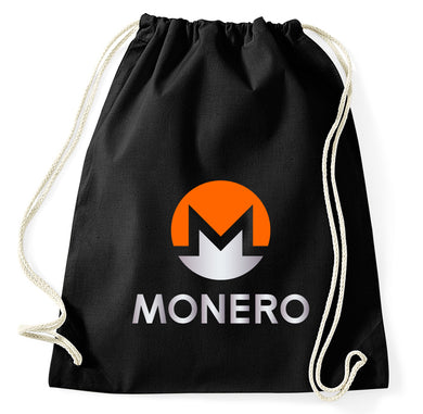 Monero Logo Turnbeutel Sportbeutel Gym Bag, schwarz