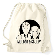 Lade das Bild in den Galerie-Viewer, Mulder And Scully Fan Turnbeutel Sportbeutel Gym Bag, natur