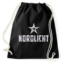 Lade das Bild in den Galerie-Viewer, Styletex23 Turnbeutel Nordlicht, schwarz