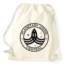 Lade das Bild in den Galerie-Viewer, Planetary Union Central Logo Fan Turnbeutel Sportbeutel Gym Bag, natur
