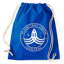 Lade das Bild in den Galerie-Viewer, Planetary Union Central Logo Fan Turnbeutel Sportbeutel Gym Bag, royalblue
