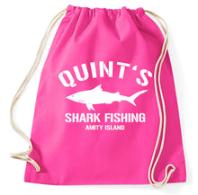 Lade das Bild in den Galerie-Viewer, Styletex23 Turnbeutel Quint's Shark Fishing Amity Island Jaws
