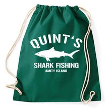 Lade das Bild in den Galerie-Viewer, Styletex23 Turnbeutel Quint's Shark Fishing Amity Island Jaws