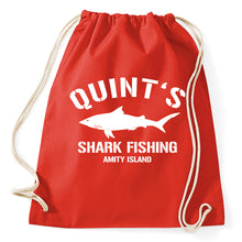Lade das Bild in den Galerie-Viewer, Styletex23 Turnbeutel Quint's Shark Fishing Amity Island Jaws