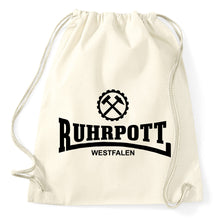 Lade das Bild in den Galerie-Viewer, Ruhrpott Westfalen Ruhrgebiet Turnbeutel Sportbeutel Gym Bag, natur