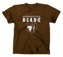 Lade das Bild in den Galerie-Viewer, Styletex23 T-Shirt Herren Schroedingers Cat Is Still Alive Dead, braun, XXL