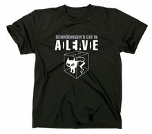 Lade das Bild in den Galerie-Viewer, Styletex23 T-Shirt Herren Schroedingers Cat Is Still Alive Dead, schwarz, XXL