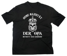 Lade das Bild in den Galerie-Viewer, Styletex23 T-Shirt Herren Seine Majestät der Opa Fun, schwarz, XXL