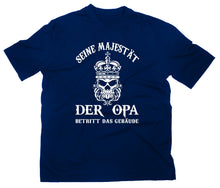 Lade das Bild in den Galerie-Viewer, Styletex23 T-Shirt Herren Seine Majestät der Opa Fun, navy, XXL
