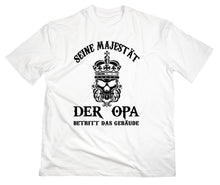 Lade das Bild in den Galerie-Viewer, Styletex23 T-Shirt Herren Seine Majestät der Opa Fun, weiss, XXL