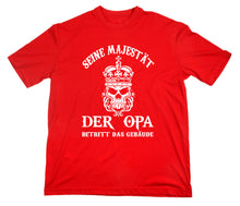 Lade das Bild in den Galerie-Viewer, Styletex23 T-Shirt Herren Seine Majestät der Opa Fun, rot, XXL