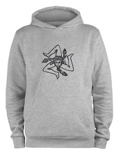 Lade das Bild in den Galerie-Viewer, Styletex23 Kapuzenpullover Sizilien Flagge, Italien, XXL grau