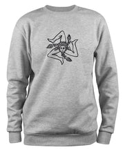 Lade das Bild in den Galerie-Viewer, Styletex23 Sweatshirt Sizilien Flagge, Italien, XXL grau