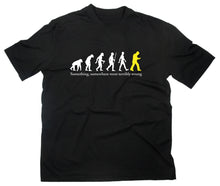Lade das Bild in den Galerie-Viewer, Styletex23 T-Shirt Herren Smartphone Fun Smombie Evolution of Man, schwarz, XXL