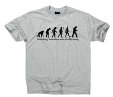 Lade das Bild in den Galerie-Viewer, Styletex23 T-Shirt Herren Smartphone Fun Smombie Evolution of Man, sport grey, XXL