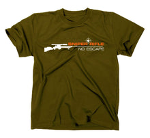 Lade das Bild in den Galerie-Viewer, Styletex23 T-Shirt Herren Sniper Rifle No Escape, oliv, XXL