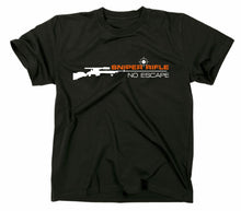 Lade das Bild in den Galerie-Viewer, Styletex23 T-Shirt Herren Sniper Rifle No Escape, schwarz, XXL