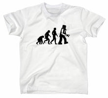 Lade das Bild in den Galerie-Viewer, Styletex23 T-Shirt Herren Something Somewhere Robot Evolution, Weiss, XXL
