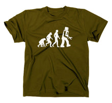 Lade das Bild in den Galerie-Viewer, Styletex23 T-Shirt Herren Something Somewhere Robot Evolution, Oliv, XXL