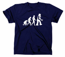 Lade das Bild in den Galerie-Viewer, Styletex23 T-Shirt Herren Something Somewhere Robot Evolution, navy, XXL