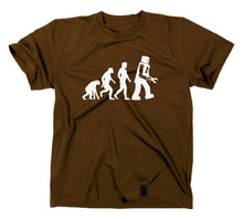 Lade das Bild in den Galerie-Viewer, Styletex23 T-Shirt Herren Something Somewhere Robot Evolution, Braun, XXL