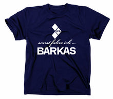 Lade das Bild in den Galerie-Viewer, Styletex23 T-Shirt Herren sonst fahre ich Barkas IFA Logo, Navy, XXL
