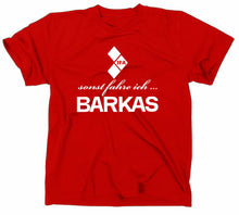 Lade das Bild in den Galerie-Viewer, Styletex23 T-Shirt Herren sonst fahre ich Barkas IFA Logo, rot, XXL