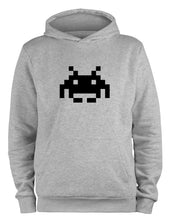 Lade das Bild in den Galerie-Viewer, Styletex23 Kapuzenpullover Space Invaders Retro, XXL grau