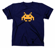 Lade das Bild in den Galerie-Viewer, Styletex23 T-Shirt Herren Space Invaders Retro Logo, navy, XXL