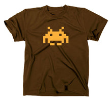 Lade das Bild in den Galerie-Viewer, Styletex23 T-Shirt Herren Space Invaders Retro Logo, Braun, XXL