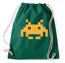 Lade das Bild in den Galerie-Viewer, Styletex23 Turnbeutel Space Invaders Retro Logo