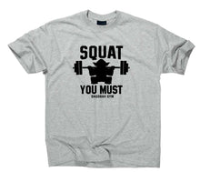 Lade das Bild in den Galerie-Viewer, Styletex23 T-Shirt Herren Squat You Must Dagobah Gym Fun, sport grey, XXL