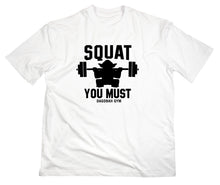 Lade das Bild in den Galerie-Viewer, Styletex23 T-Shirt Herren Squat You Must Dagobah Gym Fun, weiss, XXL