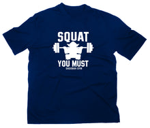 Lade das Bild in den Galerie-Viewer, Styletex23 T-Shirt Herren Squat You Must Dagobah Gym Fun, navy, XXL