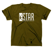 Lade das Bild in den Galerie-Viewer, Styletex23 T-Shirt Herren Star Laboratories, Logo, oliv, XXL