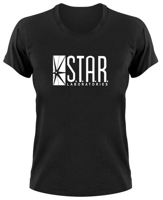 Styletex23 T-Shirt Damen Star Laboratories Labs Logo, The Flash