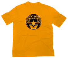 Lade das Bild in den Galerie-Viewer, Styletex23 T-Shirt Herren SG1 Logo, gelb, XXL