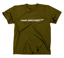 Lade das Bild in den Galerie-Viewer, Styletex23 T-Shirt Herren Stark Industries Logo, Iron Man, oliv, XXL