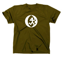 Lade das Bild in den Galerie-Viewer, Styletex23 T-Shirt Herren Steinmetz Handwerk Zunft Logo, oliv, XXL