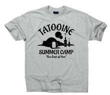 Lade das Bild in den Galerie-Viewer, Styletex23 T-Shirt Herren Tatooine Summer Camp Two Suns of Fun, sport grey, XXL