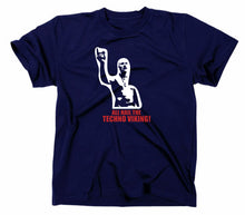 Lade das Bild in den Galerie-Viewer, Styletex23 T-Shirt Herren All Hail The Techno Viking, fun, navy, XXL