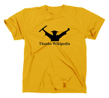 Lade das Bild in den Galerie-Viewer, Styletex23 T-Shirt Herren Thanks Wikipedia Abschluss Diplom Fun, gelb, XXL