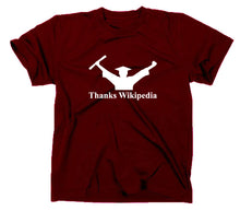 Lade das Bild in den Galerie-Viewer, Styletex23 T-Shirt Herren Thanks Wikipedia Abschluss Diplom Fun, maroon, XXL
