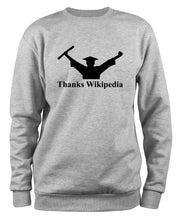 Lade das Bild in den Galerie-Viewer, Styletex23 Sweatshirt Thanks Wikipedia, XXL grau